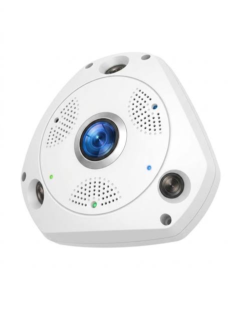 60° Panoramic 4K UHD Smart Home Security Camera – Wireless WiFi Ceiling Dome Surveillance System